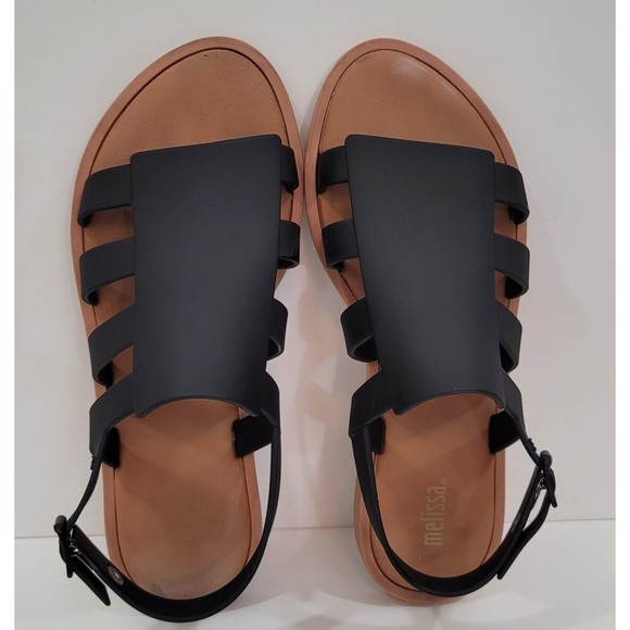 Melissa Boemia Slingback Sandal Fisherman Gladiator Open Front Sz.EU-40 US-9 - Picture 4 of 8